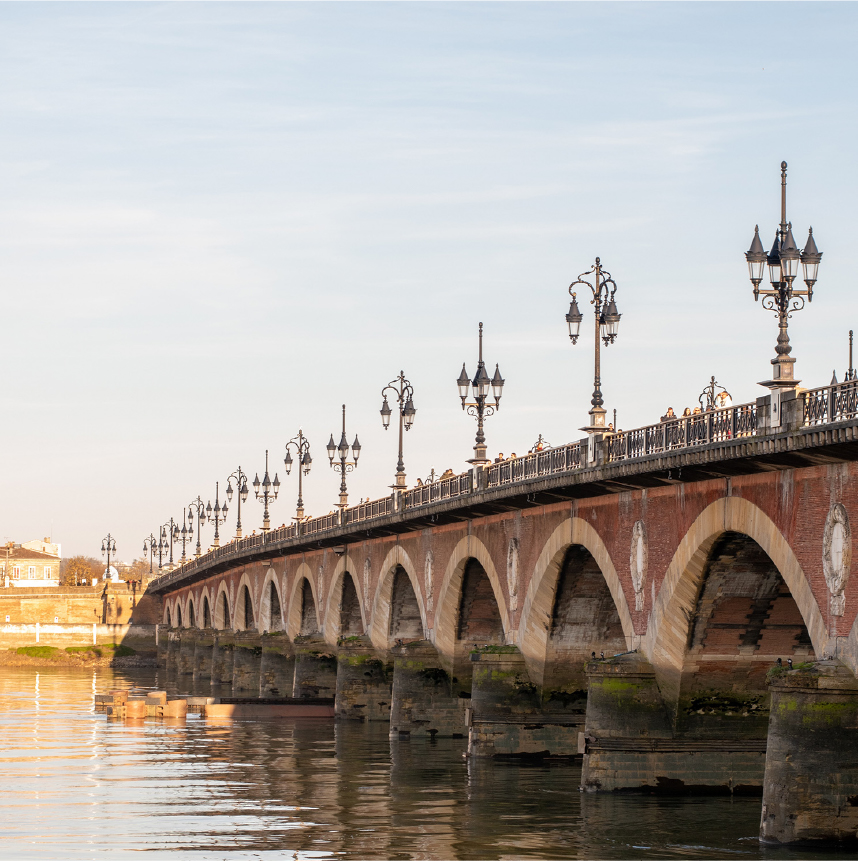 bridge of Bordeaux Finding France